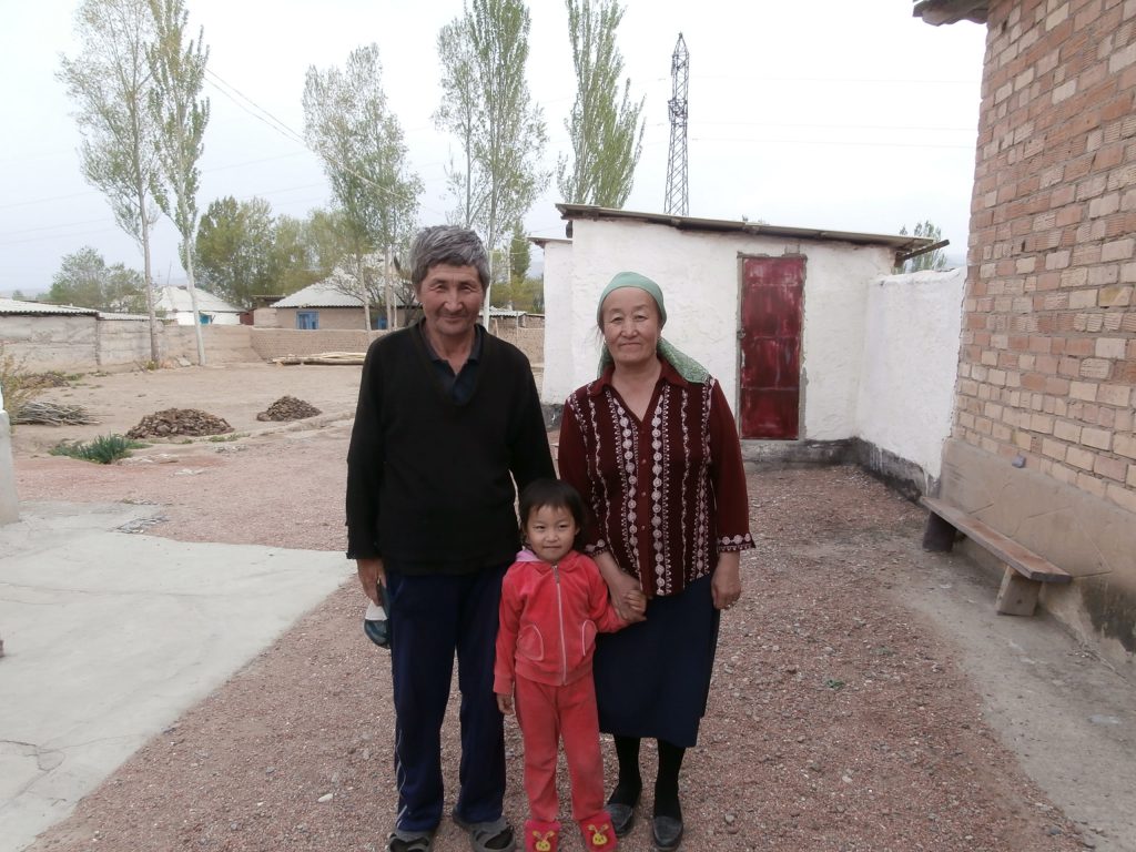 Family in Karokol, Kyrgystan