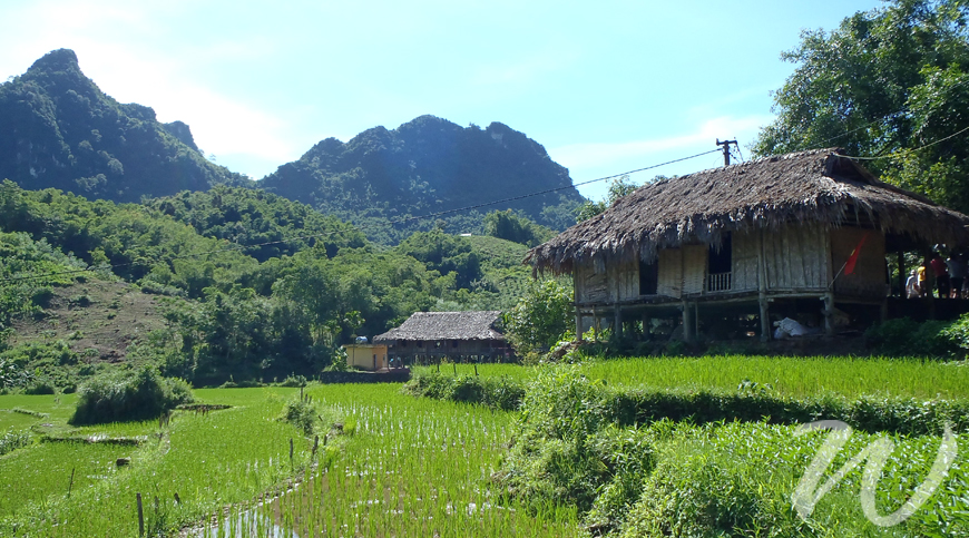Muong Village in Hoa Binh Vietnam