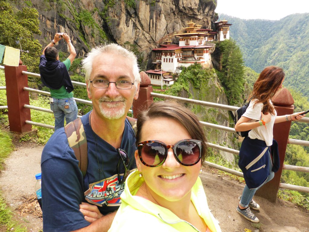 Staff member at Tiger's Nest, Paro Bhutan, travel buddy