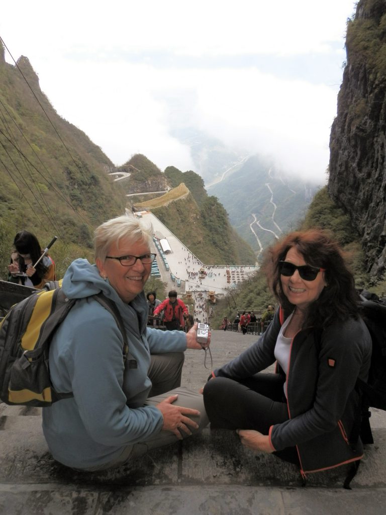 Customers at Zhangjiajie Heavens Gate, travel buddy