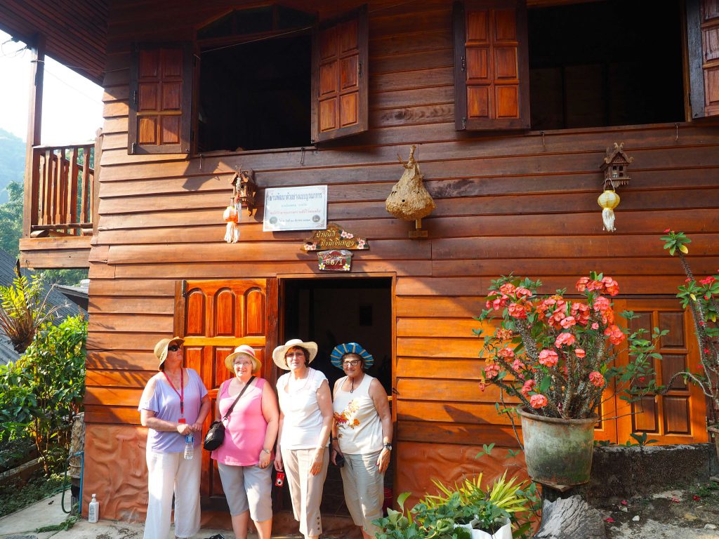 Customers at a home-stay in Mae Kampong, Thailand, travel buddy