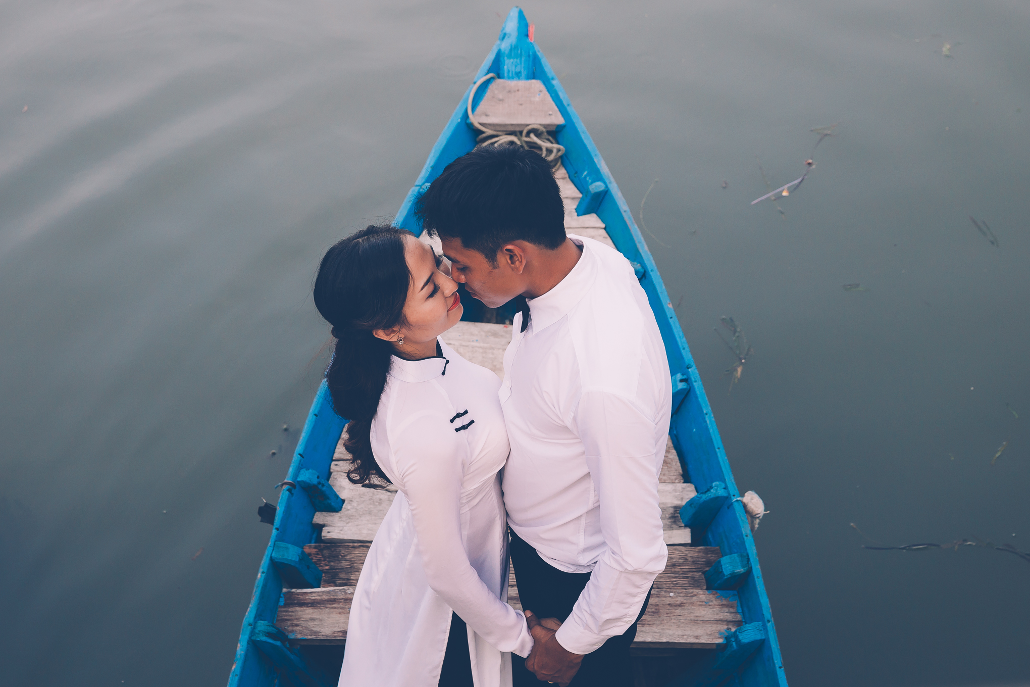 Couple in Hoi An, Vietnam, Valentine’s Day