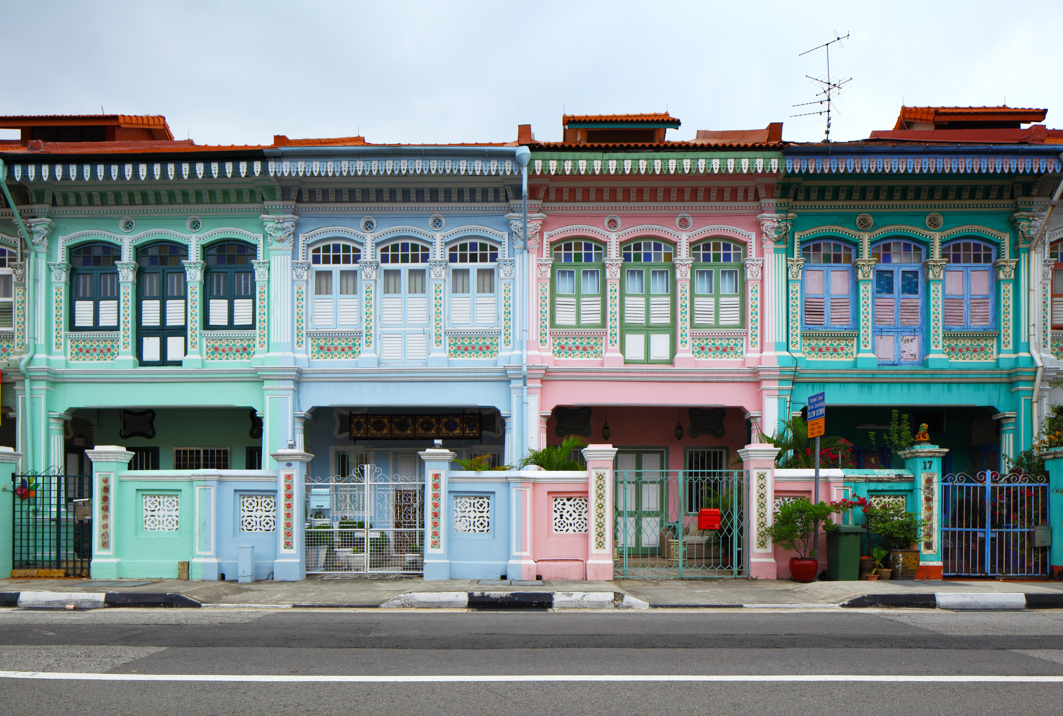 Singapore City Shop Housefronts