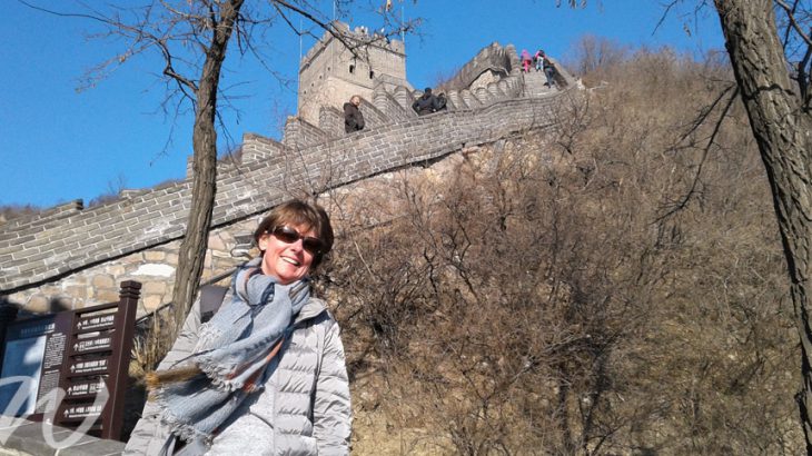 Alison on the Great Wall, Beijing, taste of china
