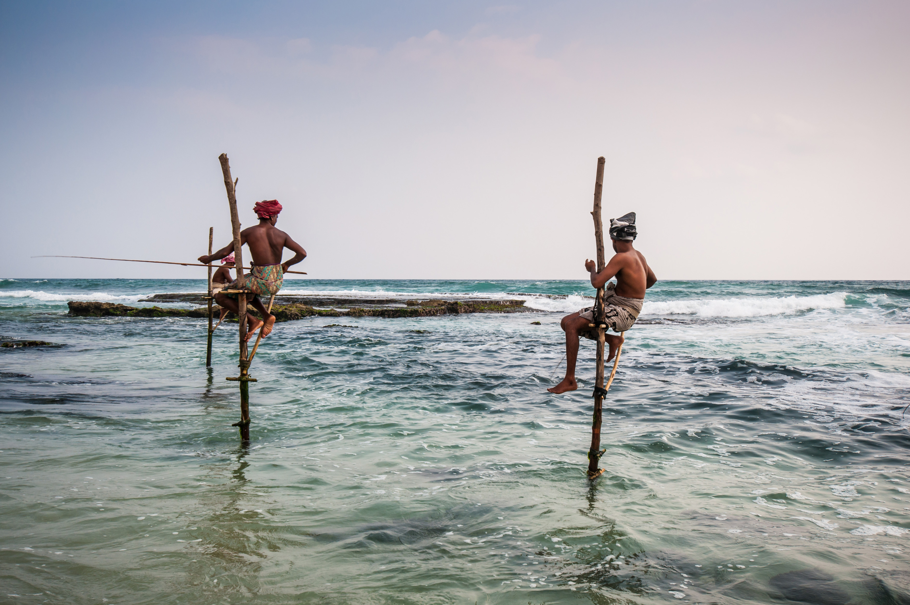 Local Stilt Fishermen, discover sri lanka