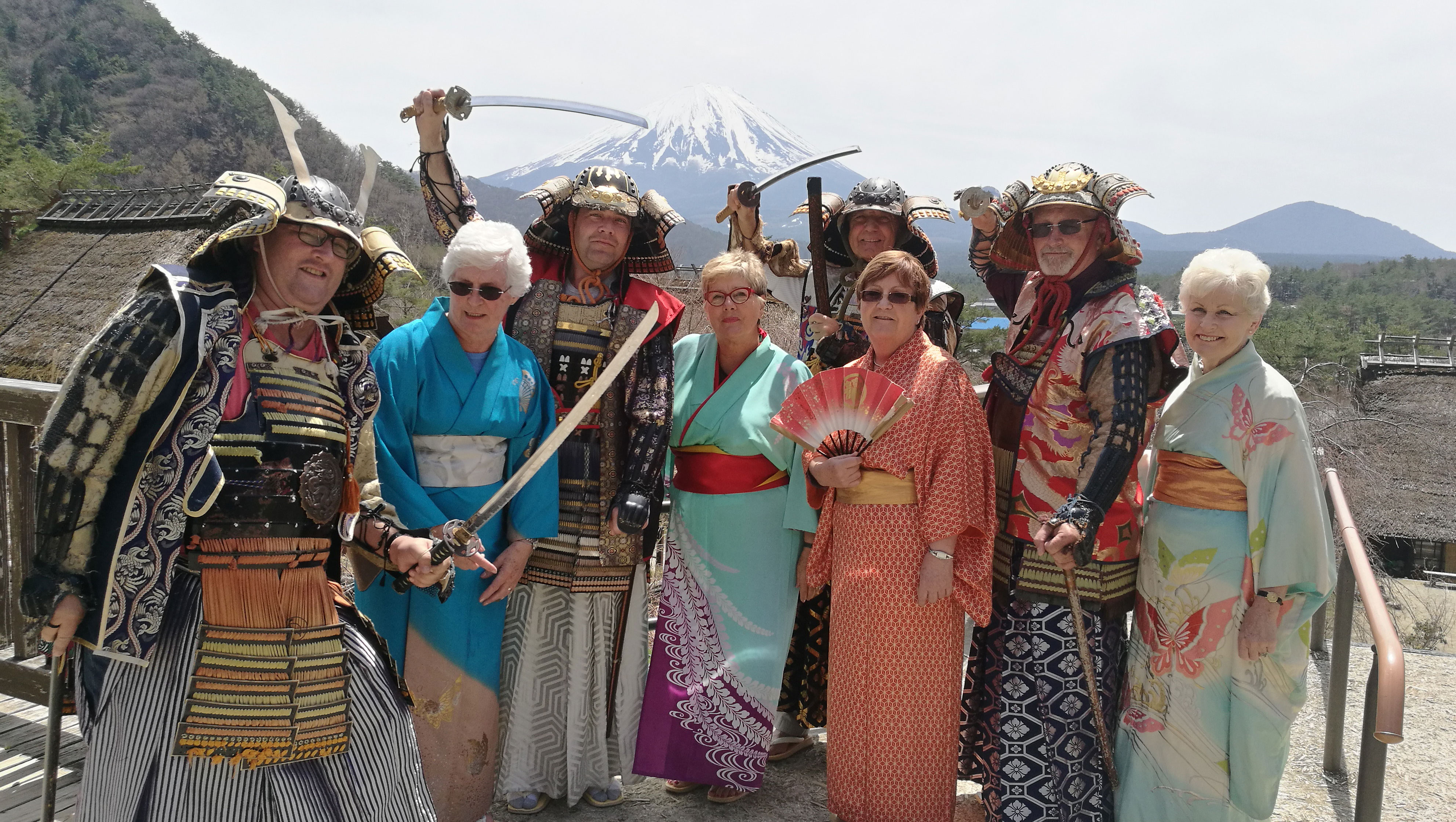 Dress Up Time in the Foothills of Mt. Fuji, traditional japan