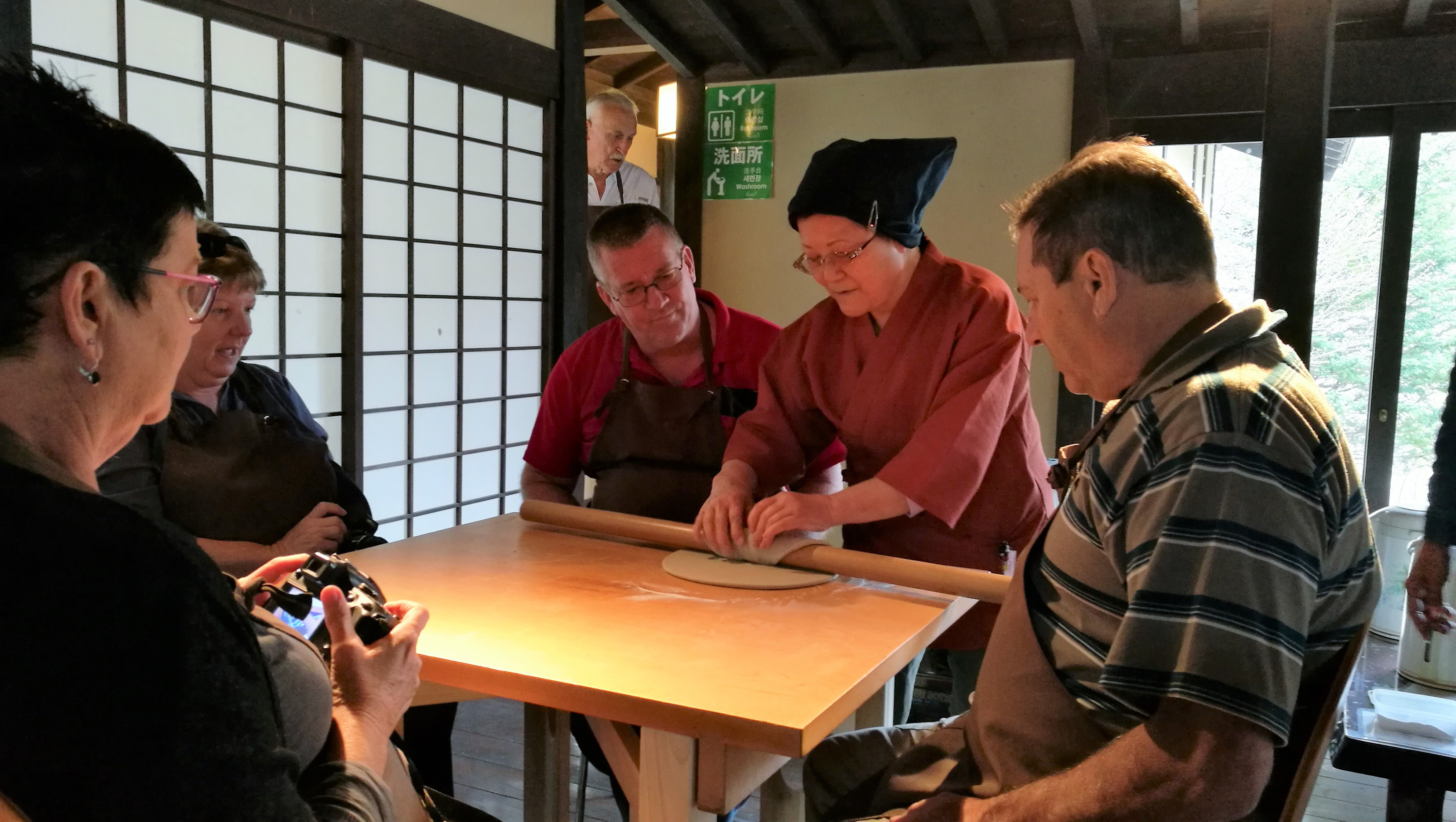 Making Soba Noodles, traditional japan