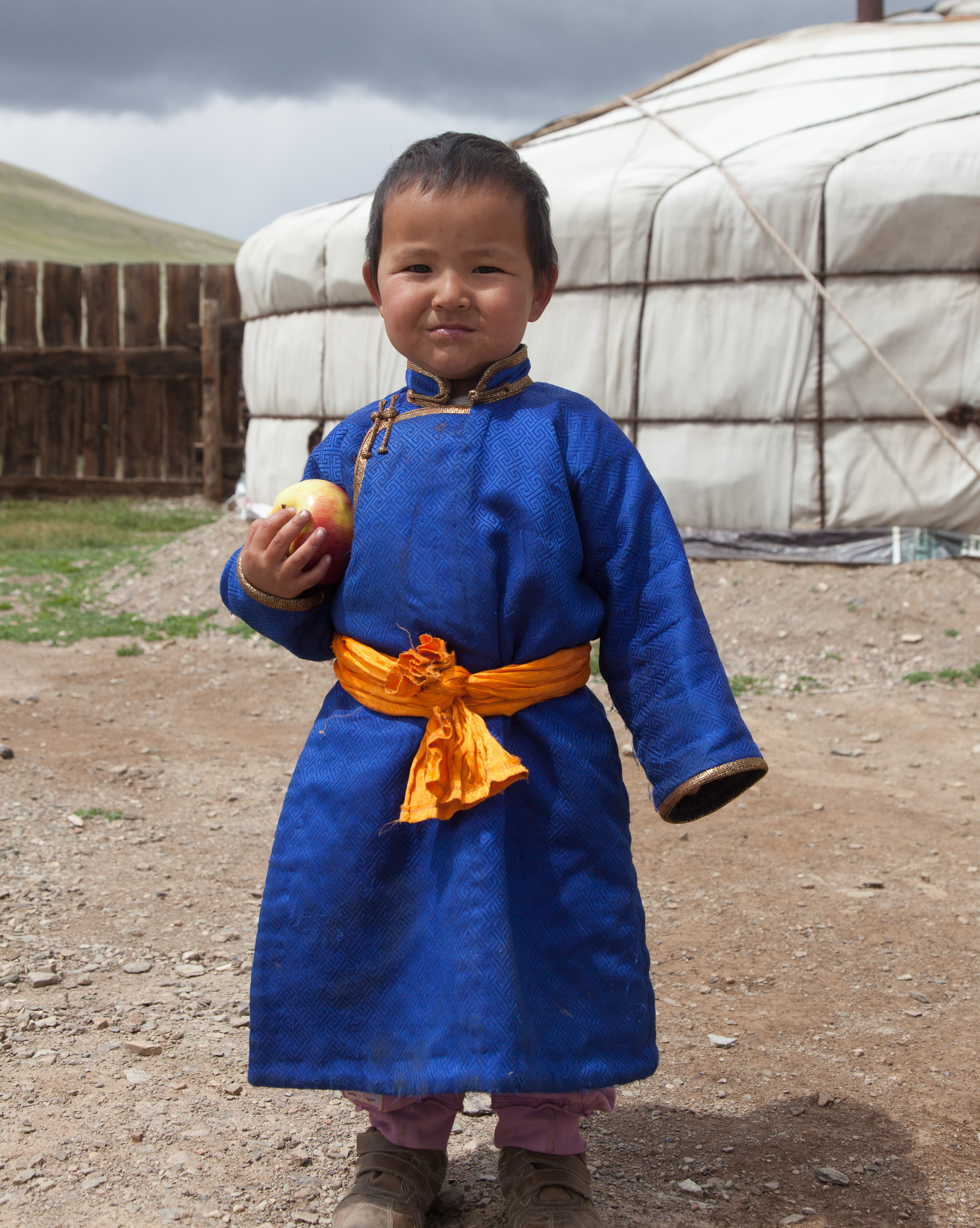 Local Mongolian boy, visit mongolia