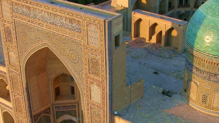 View from the minaret, central asia