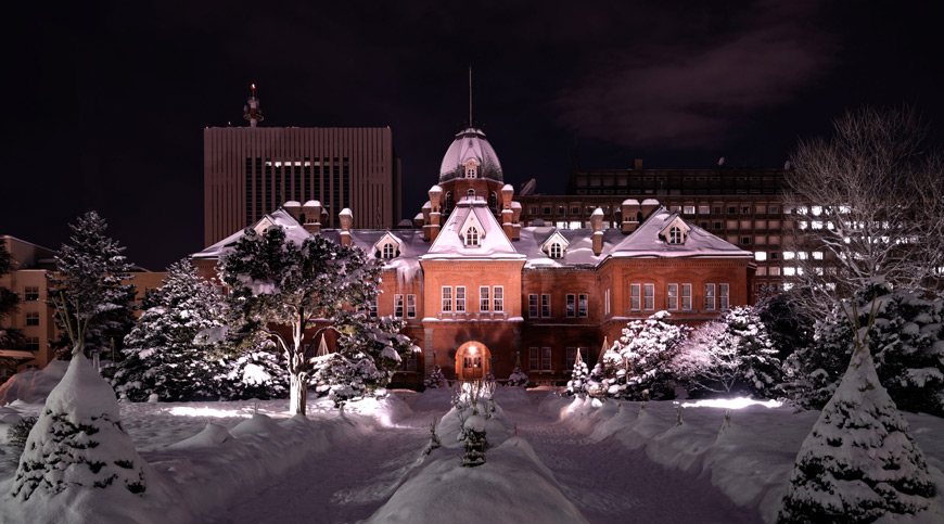 Hokkaido Government House, Japan, asia winter