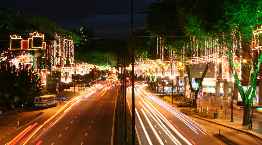 Christmas Light in Singapore, asia winter