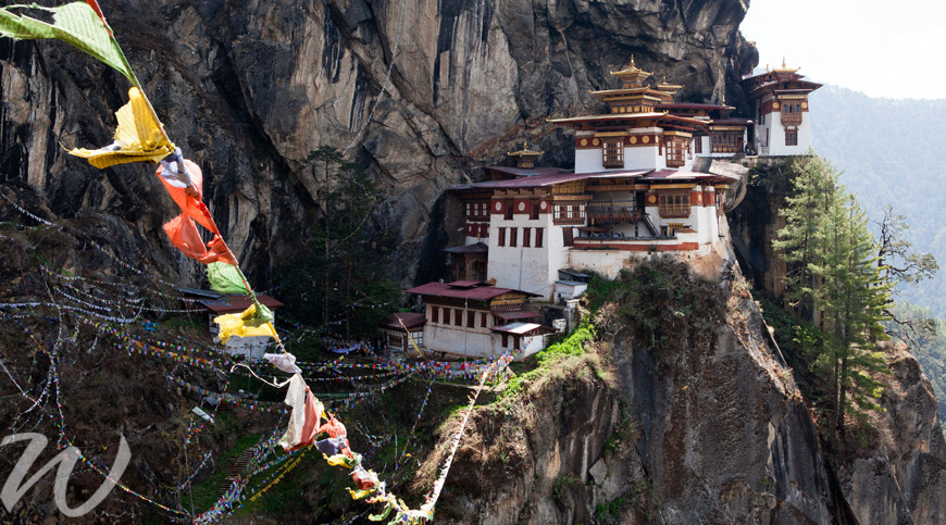 Taktshang Monastery, Bhutan, flying safe