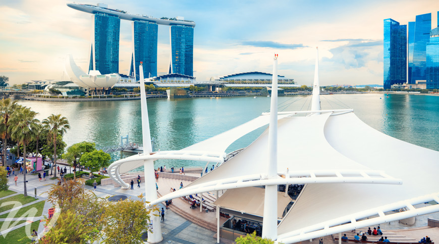 The Esplanade Rooftop Garden View, travel to Singapore