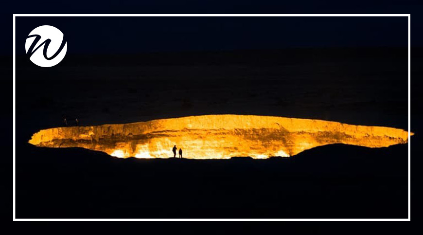Blazing Darvaza Crater, Turkmenistan