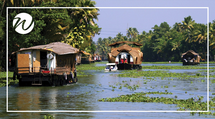 Rice barge houseboats of Kerala, Asia bucket list
