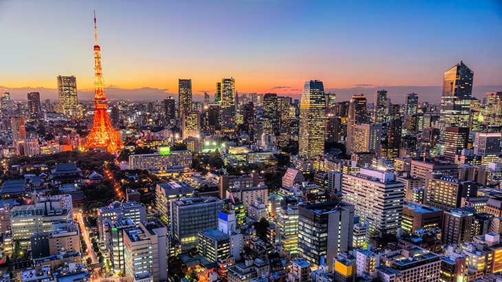Tokyo at Sunset on your tailor-made holiday