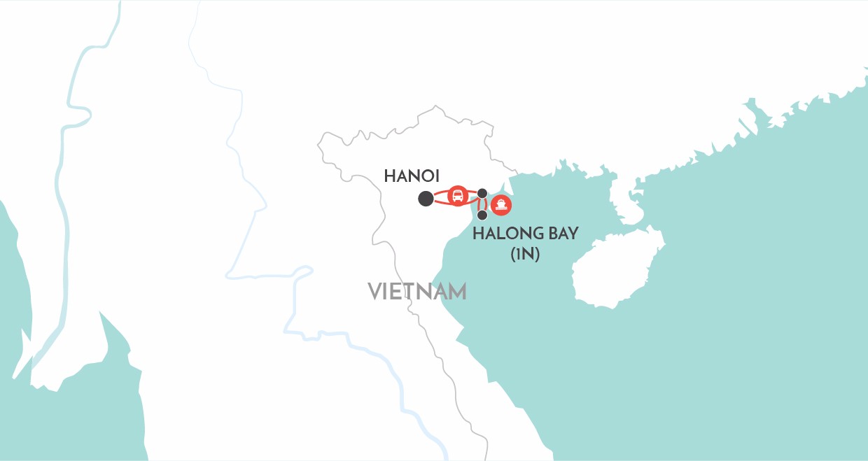 Discover Halong Bay map