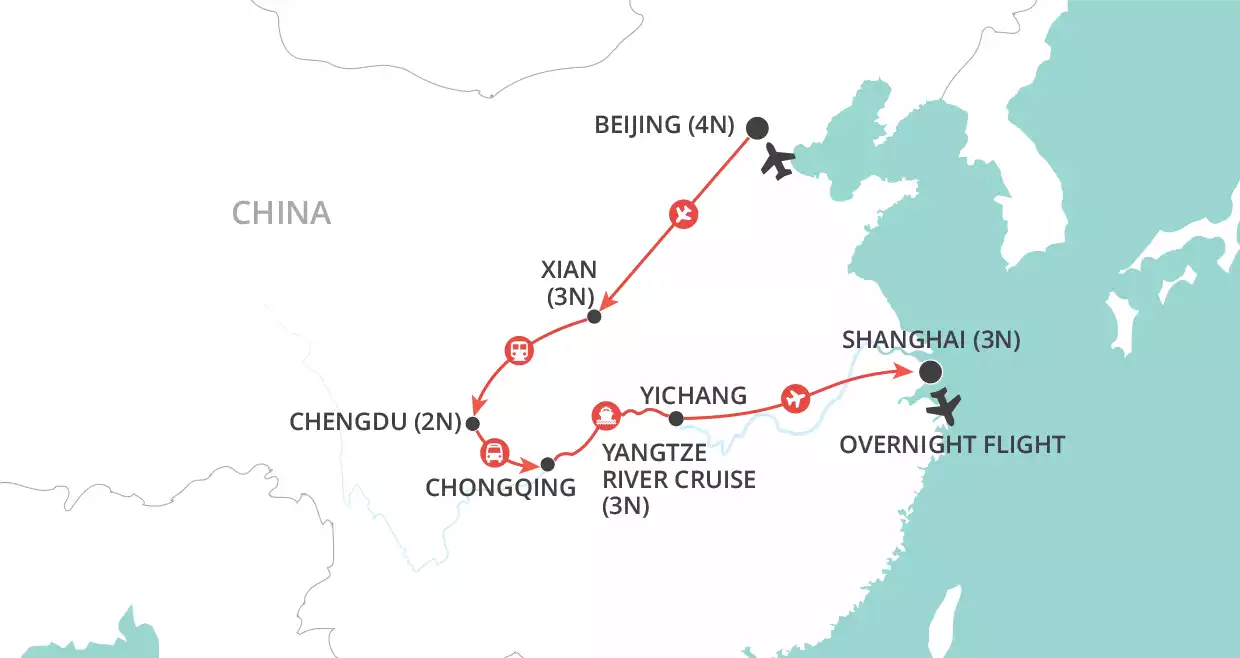 Enchanting China map