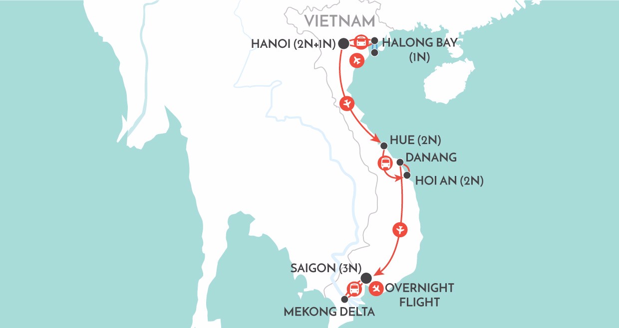 Vietnam Explorer map