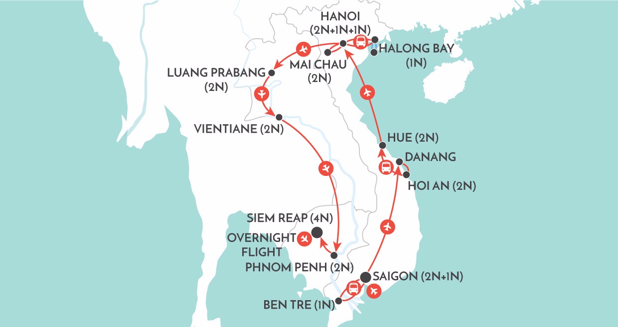 Indochina: The Big One map