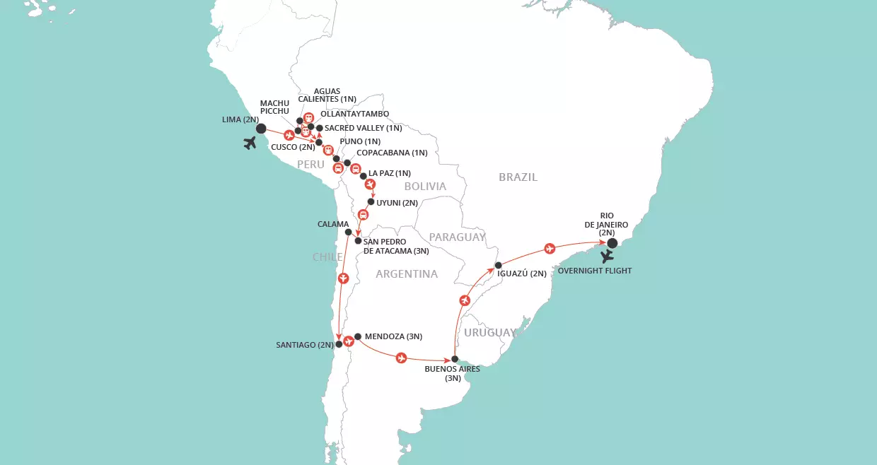 Ultimate South America map