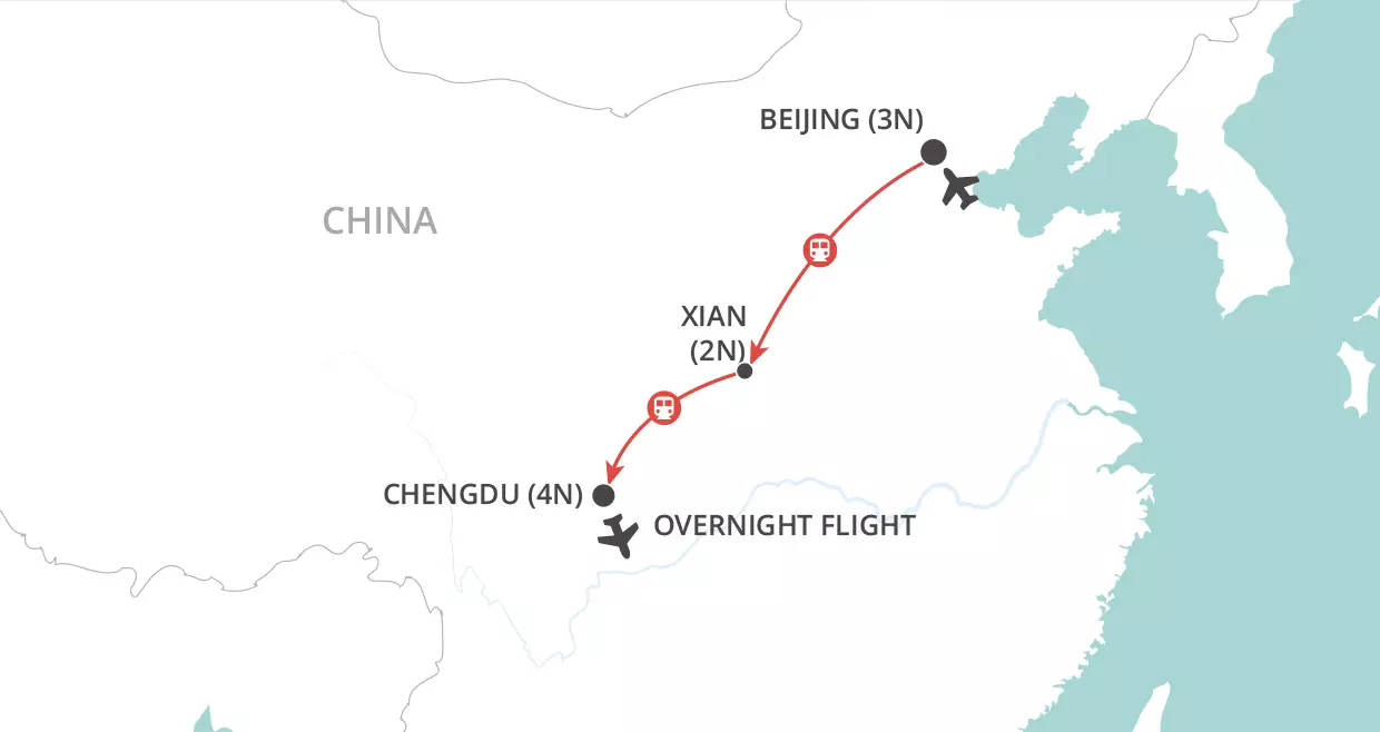 Christmas in China 2025 map