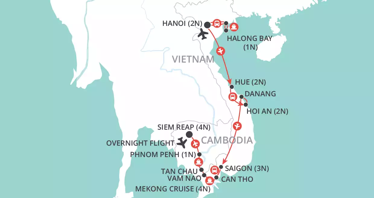 Mekong Explorer map