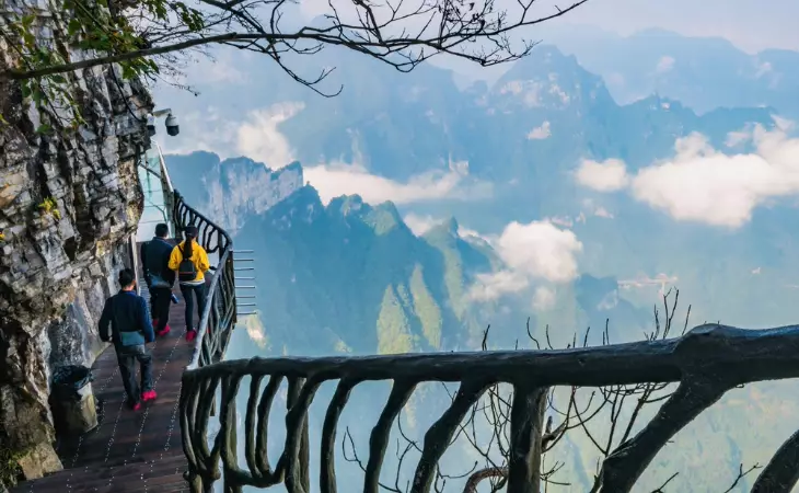 The Cliff-Hanging Walkway