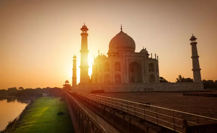 Sunrise at the Taj Mahal
