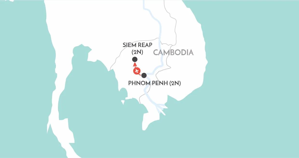 Classic Cambodia map