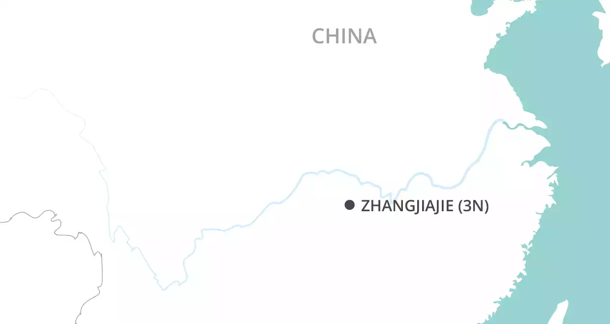 Zhangjiajie Short Stay map
