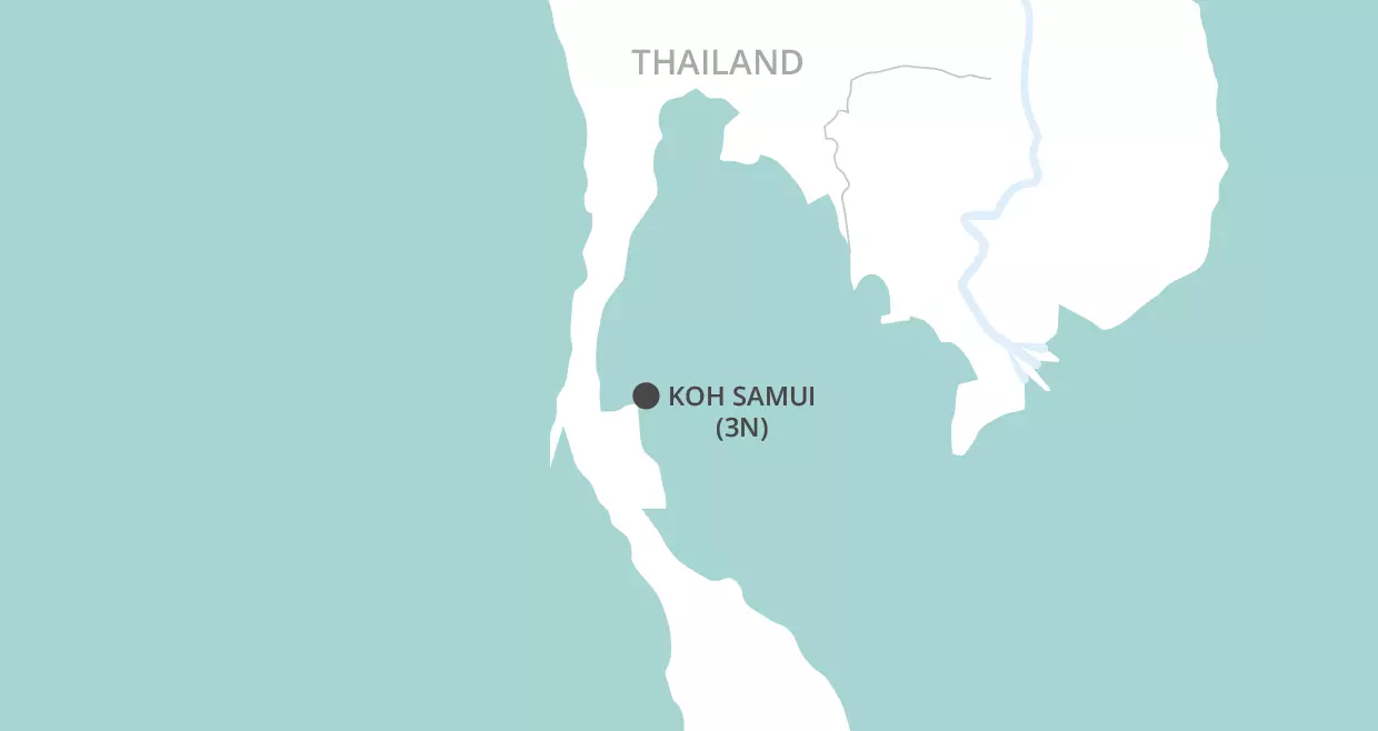 Koh Samui Beach Short Stay map
