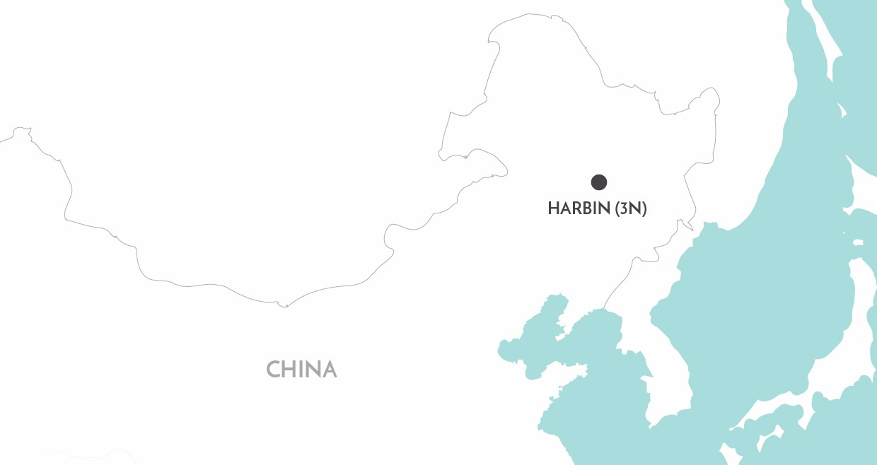 Harbin Ice Festival Short Stay map