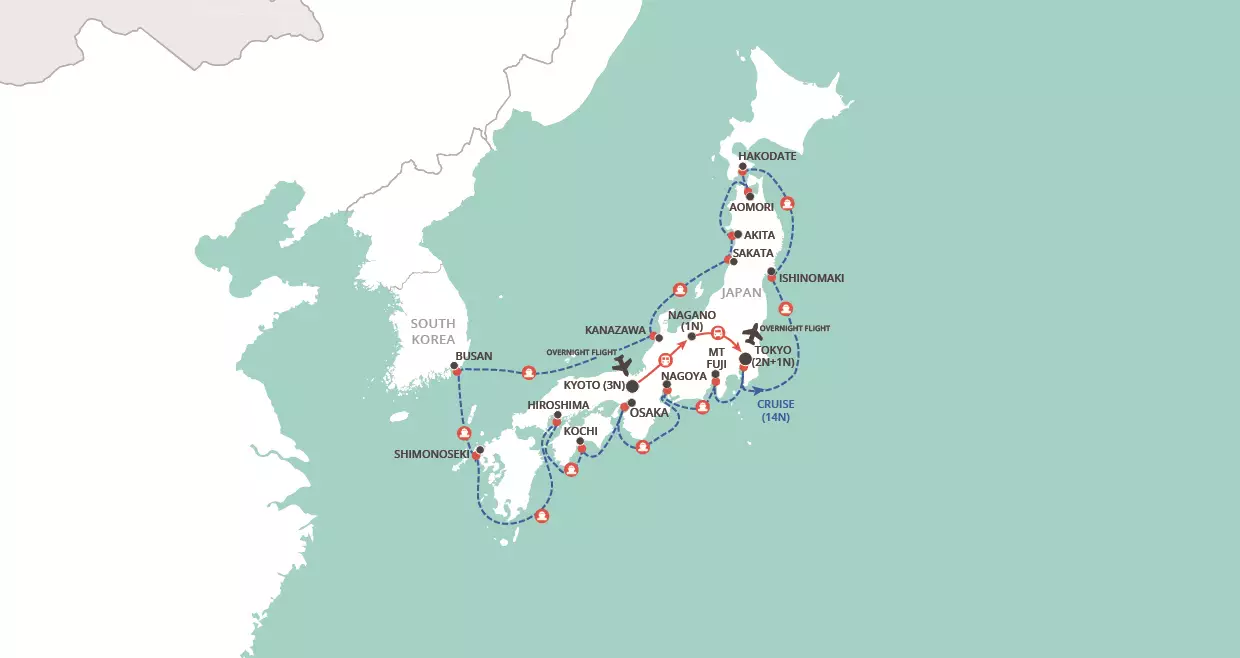 In Depth Japan map