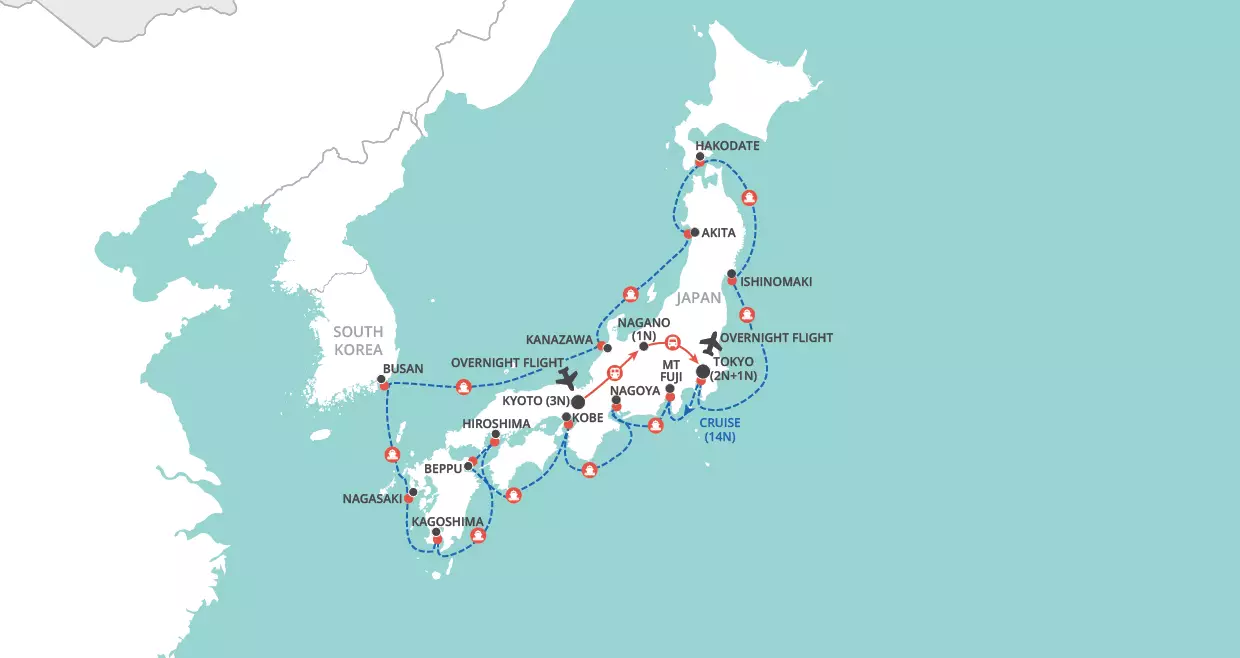In Depth Japan map