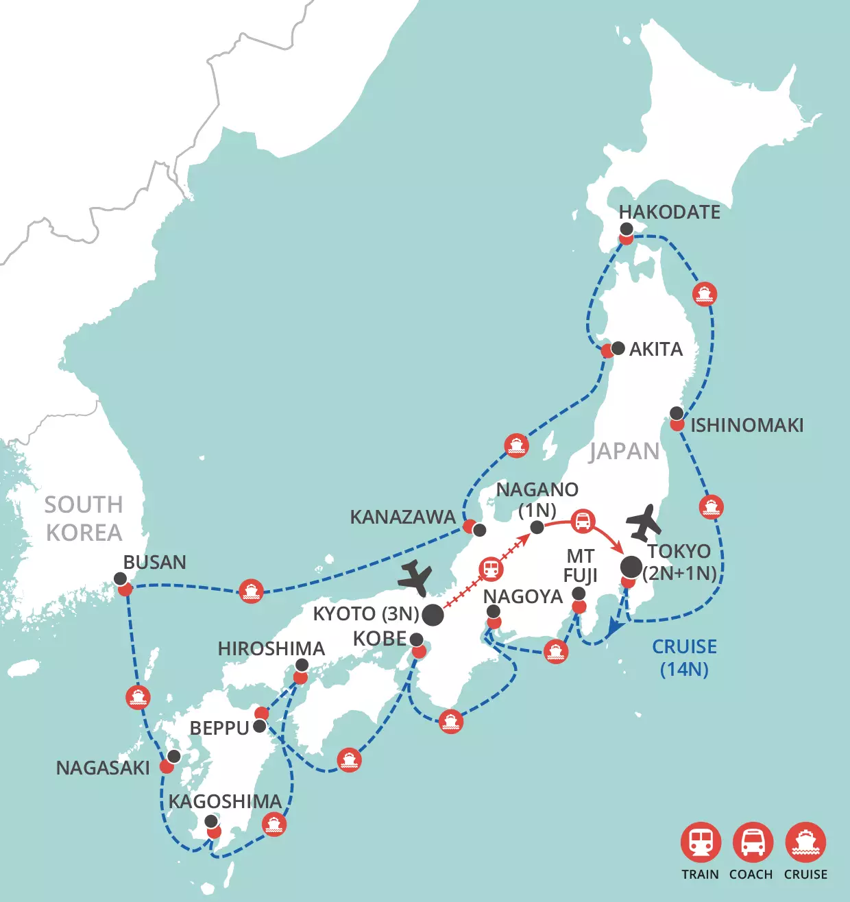 In Depth Japan map