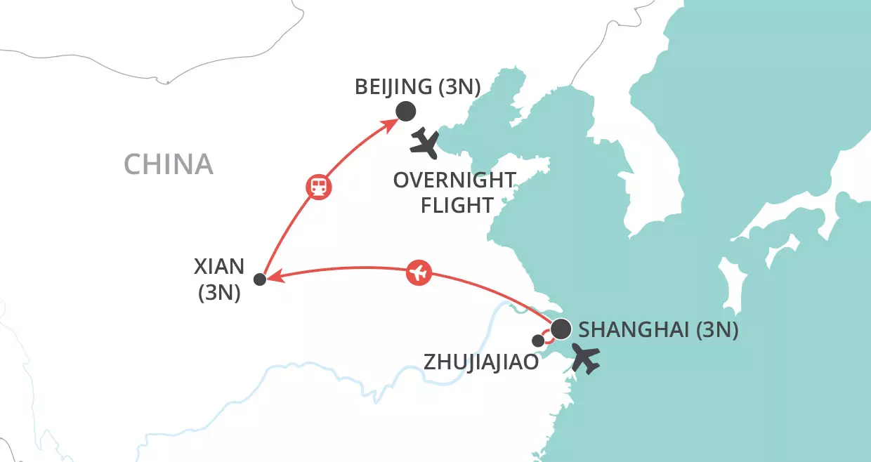 Christmas in China map