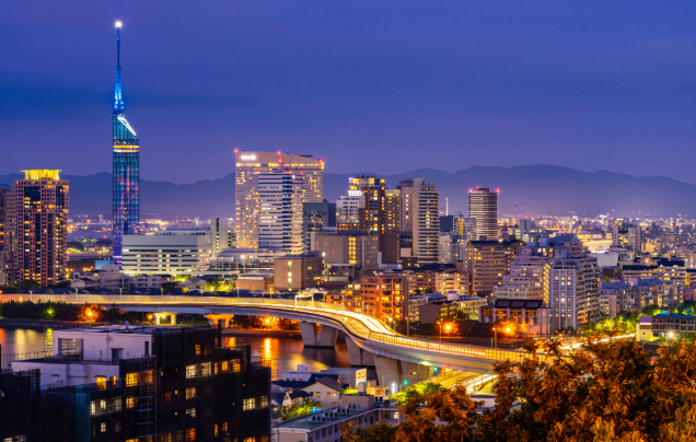 Days 1-2: Fly overnight to Fukuoka