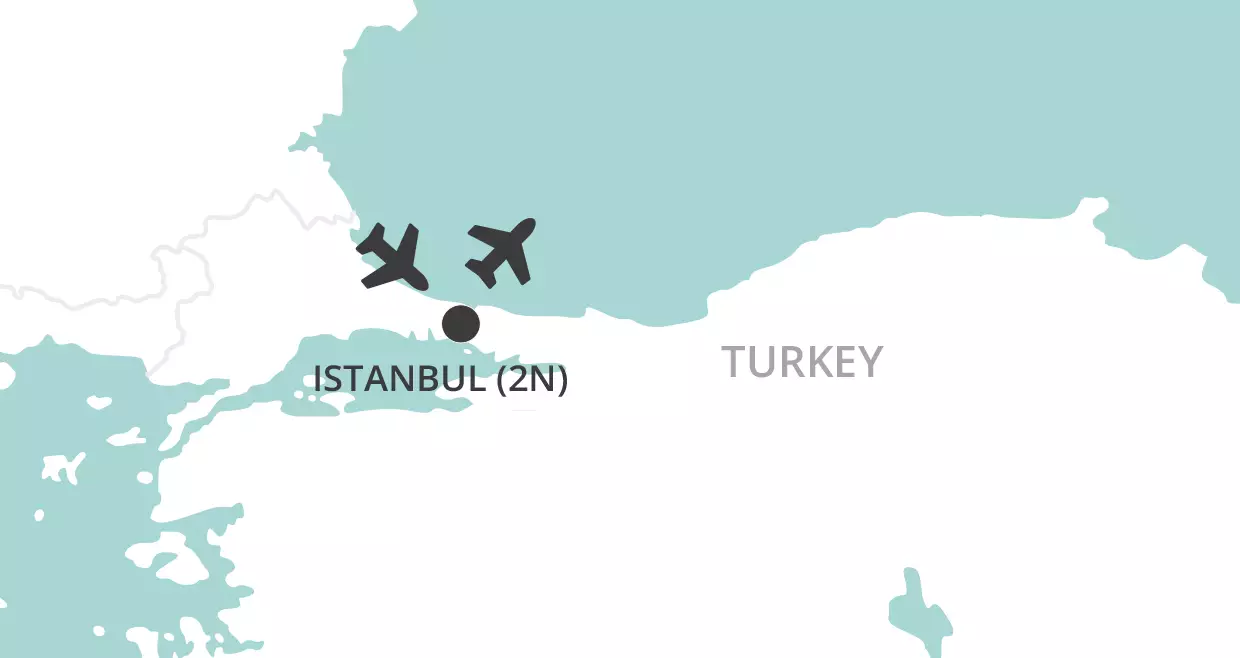 Istanbul Stopover map