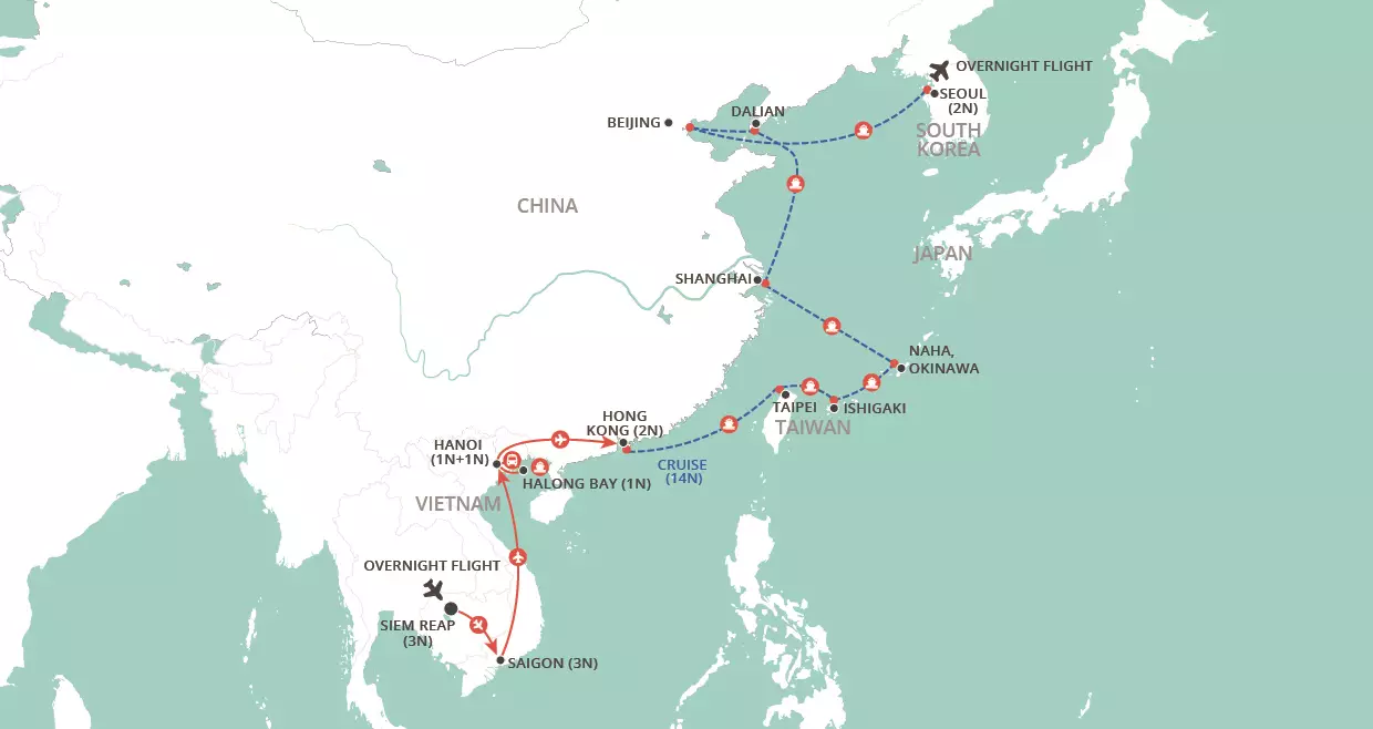 Ultimate Asia Explorer map