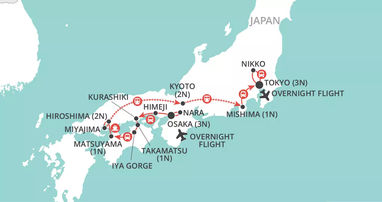 Japan Explorer map