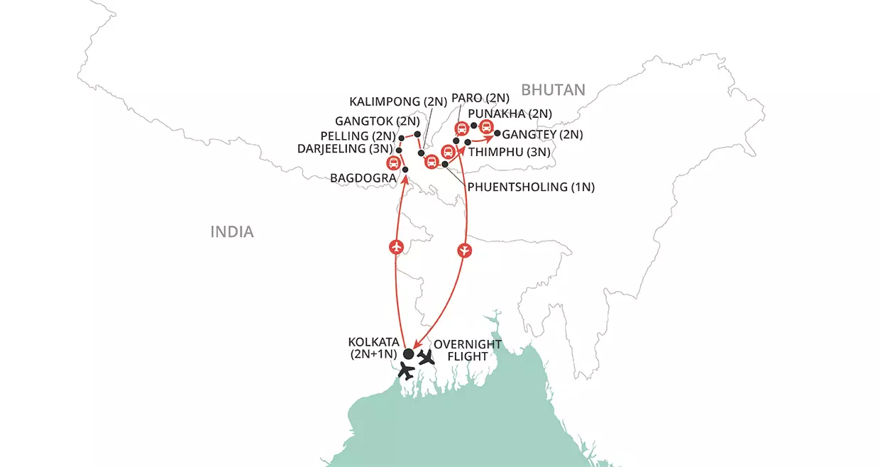 Himalayan Kingdoms map