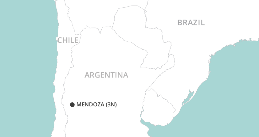 Mendoza Winelands Short Stay map