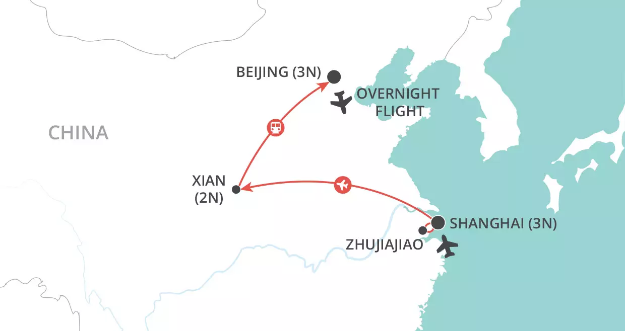 A China Experience map