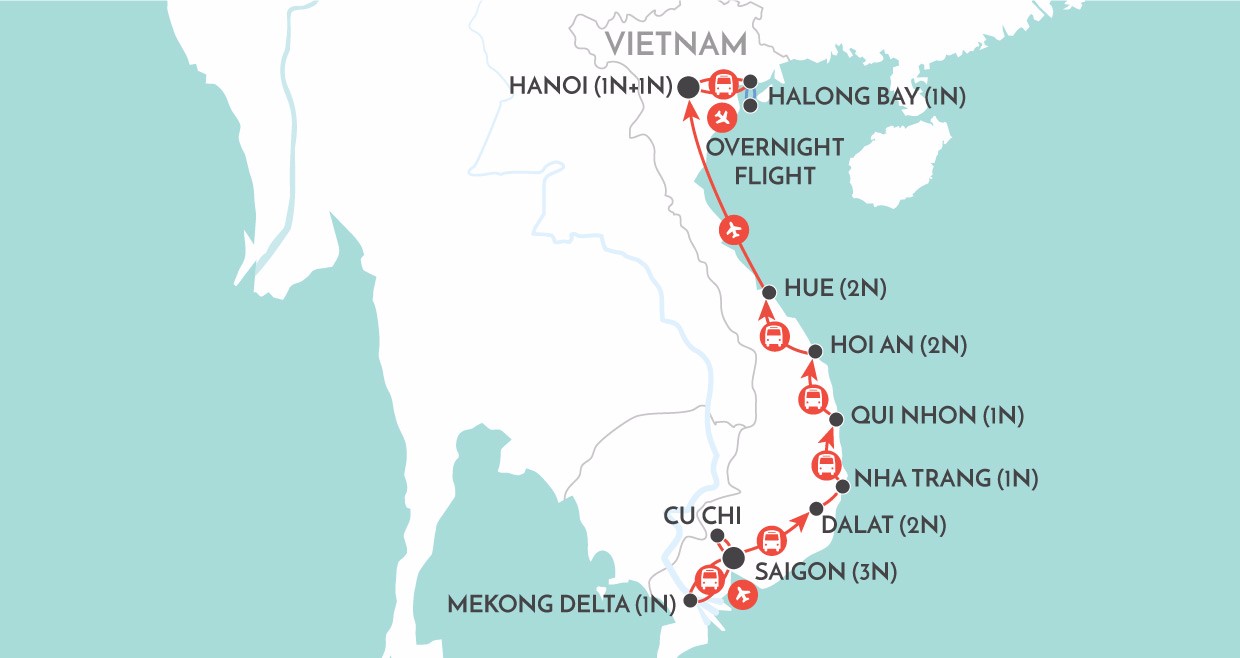 Vietnam Panorama map
