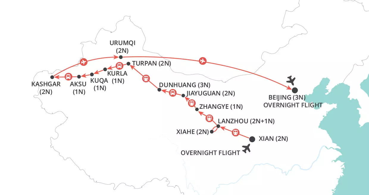 Silk Road Explorer map
