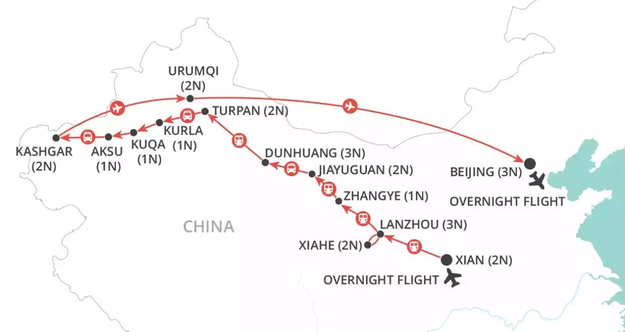 Silk Road Explorer map