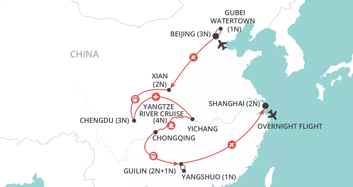 China Trailblazer map