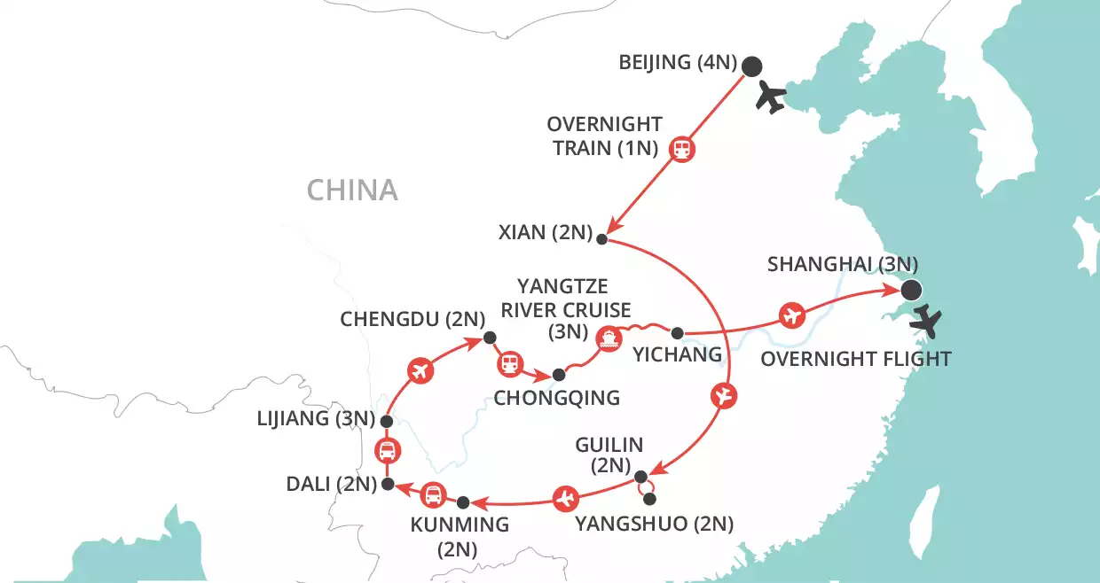 China: The Big One map